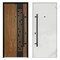 Vdomdoors Steel Door Deux 6678 Natural Oak Entry Door Painted W36xH80 Left hand Inswing DEUX6678EXD-OAK-W36 x H80-LH-I - alternate 5
