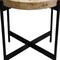 Homeroots 22" Black And Brown Wood And Metal Round End Table 548884 - alternate 6