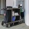 Suncast Commercial Partially Assembled Premium Housekeeping Cart, Plastic, 1 Shelf, 24 x 62.13 x 49.75, Black HKC2002 - alternate 7