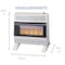 Procom Heating Natural Gas Ventless Infrared Plaque Heater With Base Feet - 30,000 BTU, Manual Control MN300HPA-B - alternate 10