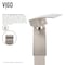 Vigo Satro Single Handle Single-Hole Bathroom Faucet in Brushed Nickel VG01015BN - alternate 3