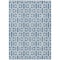 Homeroots 10' X 14' Denim Blue And Ivory Geometric Washable Indoor Outdoor Area Rug 594850 - alternate 8