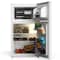Tcl 3.1 Cu. Ft. Compact Double-Door Mini Refrigerator, White TRM31D4AW - alternate 4