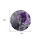 Homeroots 8' Round Gray and Purple Round Abstract Washable Non Skid Indoor Outdoor Area Rug 559474 - alternate 8