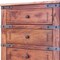 Homeroots 36" Natural Solid Wood Five Drawer Chest 524574 - alternate 9