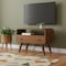 Homeroots 24in Brown Solid Wood Fireplace TV Stand 720014 - alternate 8