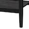 Baxton Studio Shirin Mid-Century Beige Fabric and Black Wood Queen 4-Piece Bedroom Set 255-14152-14151-14150-14149-ZORO - alternate 8