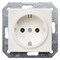 Siemens DELTA i-system titanium white SCHUKO socket outlet 10/16 A 250 V With screwless 5UB1511 - alternate 1