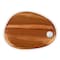 Picnic Time Family Of Brands Pebble Shaped Acacia Serving Board 12 x 9, Natural Acacia 832-12-512-000-0 - alternate 8