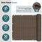 Wrightmaster 3 ft. x 15 ft. Brown Balcony Privacy Fence Screen with UV Blockage for Balcony Porch Patio Deck Yard ZR-0315BW - alternate 4