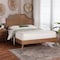 Baxton Studio Rodolfo Platform Bed - Mid-Century Modern Bed with Woven Rattan Headboard, King 269-12649-9409-ZORO - alternate 8
