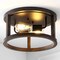 Jonathan Y Atelier 12.75" 2-Light Iron Rustic Industrial LED Flush Mount, Brown JYL7516A - alternate 8
