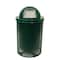 Mytcoat Trash Receptacle, Dome Lid, Liner, 32 Gal, Green, Expanded Metal, Textured Coating 804367 - alternate 1