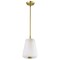 Nuvo Lune, Mini Pendant, Vintage Brass Finish, Etched White Glass 60/8237 - alternate 1