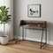 Homeroots 47" Brown and Black Wood and Metal Sled Computer Desk 489977 - alternate 8
