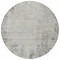 Homeroots 8' Gray And Ivory Round Abstract Washable Indoor Outdoor Area Rug 612330 - alternate 8