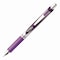 Pentel EnerGel RTX Deluxe Gel Pen, Retractable, Medium 0.7 mm, Purple Ink, Purple/Silver Barrel, 3PK BL77BP3V - alternate 5