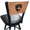 Holland Bar Stool Co 30" Blk Wrinkle Florida Panthers Swivel Bar Stool, Laser Engraved Back L03830BWMedMplAFlaPanBlkVinyl - alternate 1