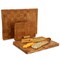 Megachef 3 Piece Bamboo Checkered Pattern Cutting Board Set with Storage Holder 750123804M - alternate 8