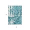Homeroots 8' X 10' Teal Blue And Ivory Abstract Washable Indoor Outdoor Area Rug 613377 - alternate 9