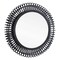 Homeroots 31" Black Bamboo Pierced Round Accent Mirror 574043 - alternate 6