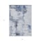 Homeroots 9' X 12' Navy Blue And Ivory Abstract Washable Indoor Outdoor Area Rug 582666 - alternate 6