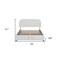 Homeroots White Boucle Upholstered Full Bed Frame With Hydraulic Lift Storage 590436 - alternate 7