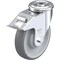 Blickle Kingpin Swivel Caster, TPR, 6-5/16", Brake LER-TPA 160KA-FI - alternate 1