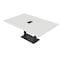 Skutchi Designs Rectangle Conference Table With Power Unit, 48 in W, 72 in L, White HAR-REC-48X72-DOU.BK-WA7976-EBLK - alternate 1