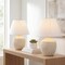 Jonathan Y Myron 18 in. Minimalist Scandinavian Concrete Effect Resin/Iron LED Table Lamp, Cream, 2PK JYL5606C-SET2 - alternate 6