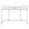 Homeroots 47" White and Silver Wood and Metal Sled Computer Desk 489915 - alternate 1