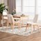 Baxton Studio Hudson 5-Piece Dining Set, Natural and White 261-14269-13280-ZORO - alternate 8