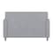 Flash Furniture HERCULES Diplomat Gray LeatherSoft Loveseat with Clean Line-Stitched Frame and Chrome Legs BT-827-2-GY-CHR-GG - alternate 8