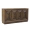 Homeroots 78in Brown Solid Wood Carved Geometric Sideboard with Four Doors 661254 - alternate 8