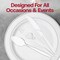 Smarty Had A Party Clear Disposable Plastic Cutlery Set - Spoons, Forks and Knives (1000 Guests), 3000PK 420S-CLCS-CASE - alternate 8