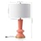 Jonathan Y Ziggy 27" Contemporary Glam Ceramic/Iron LED Table Lamp, Coral/Gold Painting JYL6607B - alternate 7
