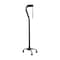 Flash Furniture HERCULES Adjustable Quad Cane w/Comfort Grip Foam Padded Handle, Large 4-Pronged Base, Black DC-HY7401L-BLK-GG - alternate 1