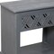 Homeroots 28" Gray Solid Wood Distressed One Drawer Nightstand 555402 - alternate 6