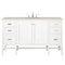 James Martin Vanities Addison 60" Single Vanity, Glossy White, w/ 3 CM Siberian Silestone Top E444-V60S-GW-3SFR - alternate 1