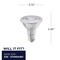 Bulbrite 75-Watt Equivalent Dimmable Flood PAR30LN Medium E26 LED Light Bulb, 3000K, 6PK 861784 - alternate 5