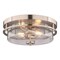 Vaxcel Grace 2-Light Flush Mount Ceiling Light, Satin Nickel, Clear Glass, 14.75-In. C0379 - alternate 1