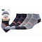Railroad Sock Mens Outdoor Quarter Socks, Wool/Nylon/Spandex, Grey/Orange, 6-12 M, 2 PK OD211QUO - alternate 1