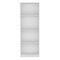 Homeroots 71" White Wood Four Tier Bookcase 546592 - alternate 1