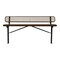 Leisure Craft Bench/Back, Ingroud Mount, 8ft., Brown B8WBIG-BROWN - alternate 1