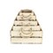 Homeroots Set of Five Antiqued White Solid Wood Crate, 5PK 487718 - alternate 6