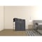 Homeroots 39" Black And Gray Fabric Bin and Steel Nine Drawer Dresser 438315 - alternate 3