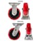 Hyw Products Heavy Duty Caster Set 6in Polyurethane on Plastic Wheels, 2 Rigid & 2 Swivel, 4PK 40-60R-A1-PU-2,40-60S-A1-PU-2 - alternate 3