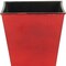 Homeroots 5in Red Recycled Plastic Indoor Outdoor Square Pot Planter 488260 - alternate 3
