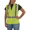 Ergodyne M Lime Class 2 Womens Hi-Vis Breakaway Vest - HL 8215BAW-S - alternate 1
