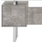 Homeroots 60" White and Gray Computer Desk With Three Drawers 490005 - alternate 6